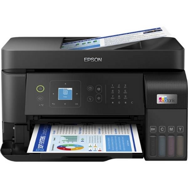 

EPSON Eco Tank L5590 Office Ink Tank| High-Speed A4 Color 4-in-1 Printer With ADF| Wi-Fi Direct And Ethernet Smart App Connectivity | Color Black