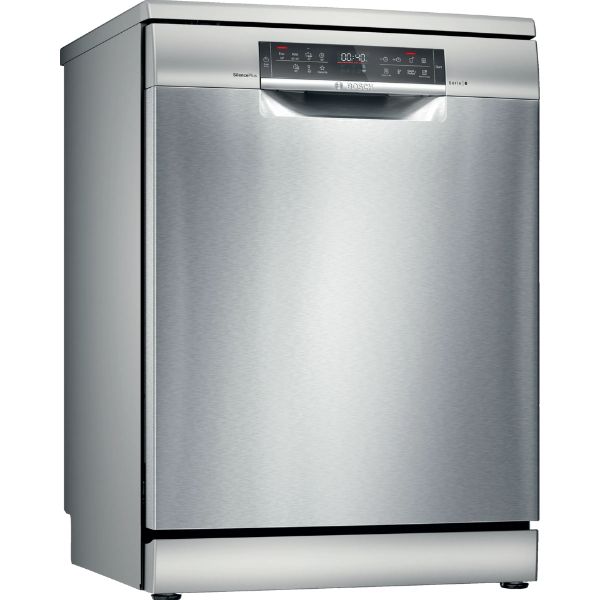 

Bosch Series 6 Freestanding Dishwasher 60 cm | HomeConnect via Wlan-Remote Monitoring and Control| Silver Inox |SMS6HMI27M