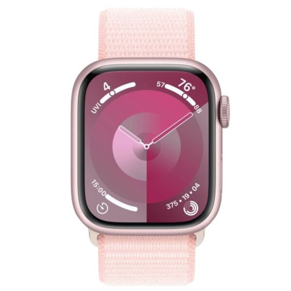 

Apple Watch Series 9 GPS |41mm| Color Pink| Aluminium Case with Light Pink Sport Loop