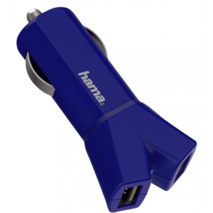 HAMA Color Line 12V Charger 2x USB, Blue