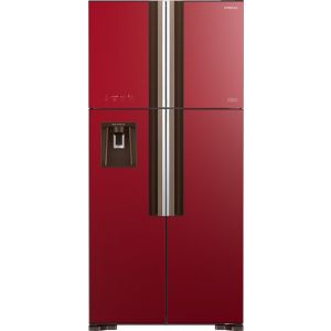 Hitachi 760Ltr  Inverter French Door Refrigerator , Glass Red Color- RW760PUK7GRD
