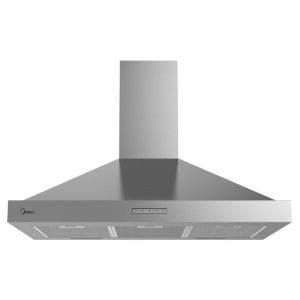 Midea 90CM Chimney Cooker Hood Stainless Steel Electronic Control 4 Speed