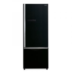 Hitachi 600 Ltrs Bottom Freezer Refrigerator, RB600PUK6GBK, Glass Black