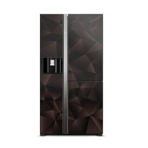 Hitachi 700 Ltr Side by Side Door Refrigerator| Premium Design | RM700VAGUK9XGBZ | Glass Bronze Color