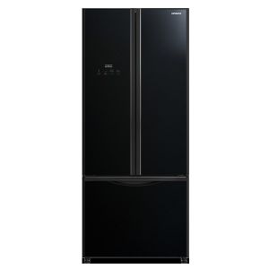 Hitachi 600Ltr French Bottom Freezer Refrigerator -RWB600PUK9GBK, Glass Black Color
