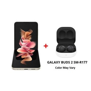 Samsung Galaxy Z Flip3 5G Smartphone | 6.7 FHD Plus Amoled | 8GB-256GB | SMF711BZEFMEAW | Cream Color
