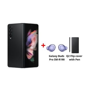Samsung Galaxy Z Fold 3 5G Smartphone | 6.2 Inch - 7.6 Inch Dynamic sAMOLED HD Screen | 12GB-256GB | SMF926BZKDMEAW | Phantom Black Color