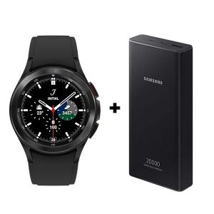 Samsung Galaxy Watch 4 Classic | 42mm | Fitness Tracker | Smart Watch and Power Bank Bundle Offer | Black Color