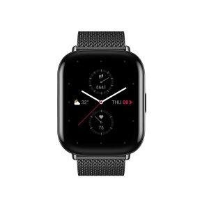 Zepp E Square Smart Watch A1958 | Special Edition Metallic Strap | Metallic Black