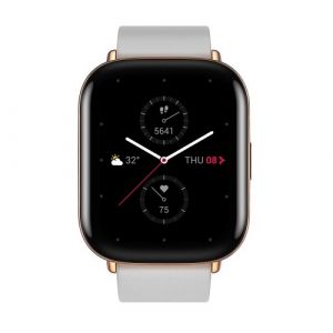 Zepp E Square Smart Watch A1958 | Rubber Strap | Moon Grey