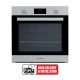 Ariston Built In 60cm 62 Liters Gas Oven | Enameled Inside Cavity | Electronic Temperature Control | Multiflow Technology with Self Cleaning | Convection Bake | Grill | Turbo Grill | Defrost | Inox | GS3Y430IXA
