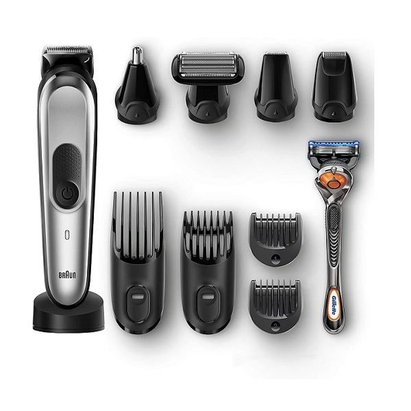 Buy Braun MGK7920 | All in one Beard trimmer | 10 in 1 | Hair Clipper |  MGK7920TS | Black and Silver Color, Online at Best Price in Dubai,  AbuDhabi, United Arab Emirates | Eros