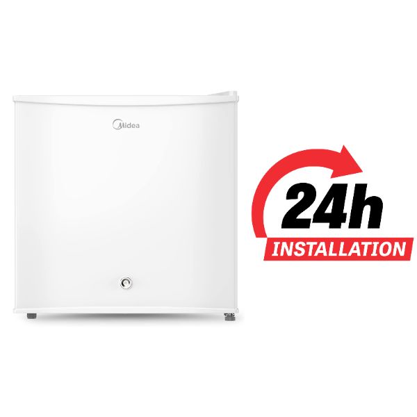 

Midea 86L Free Standing Single Door Refrigerator | Reversible Door | 2l Bottle Rack | Smart Design with Recessed Handle and Lock | Best Compact Sma...