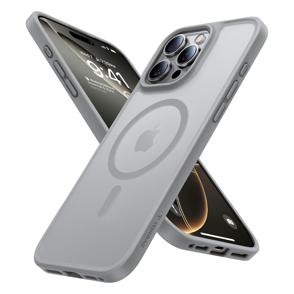 Torras Magnetic Shockproof for iPhone 16 Pro Max Case | 4X Military-Grade Protection | Compatible with MagSafe | X00RP43B077